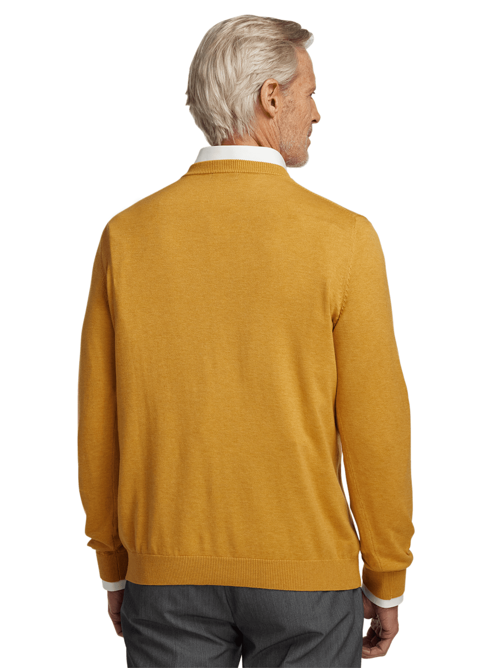 Alternate Image of Supima Cotton V-neck Sweater-4