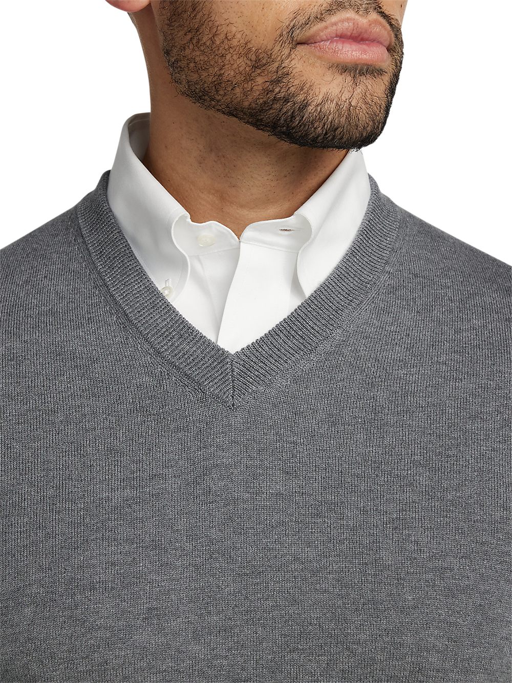 Alternate Image of Supima Cotton V-neck Sweater-2