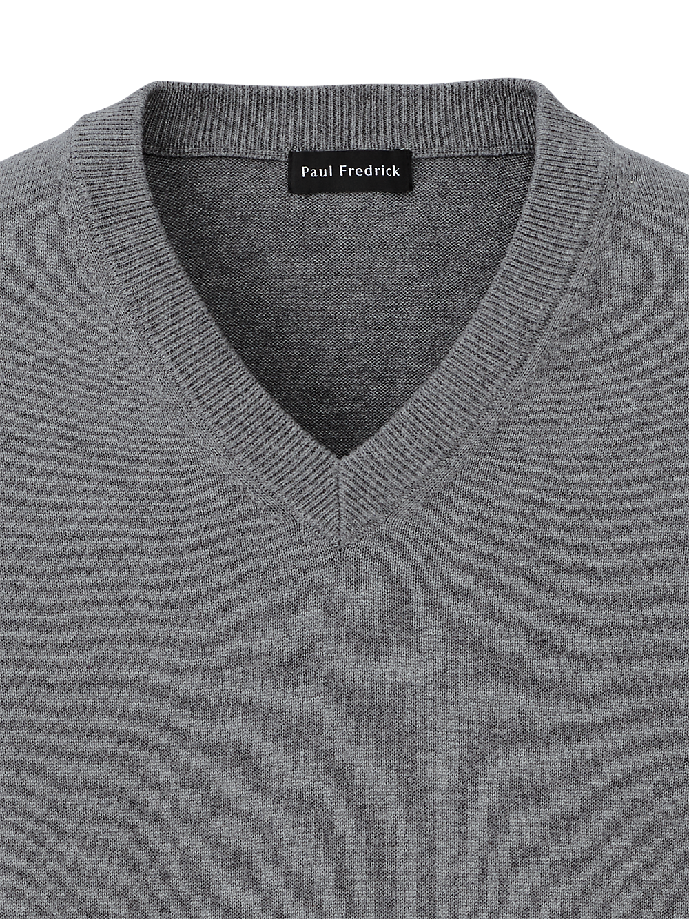 Alternate Image of Supima Cotton V-neck Sweater-5