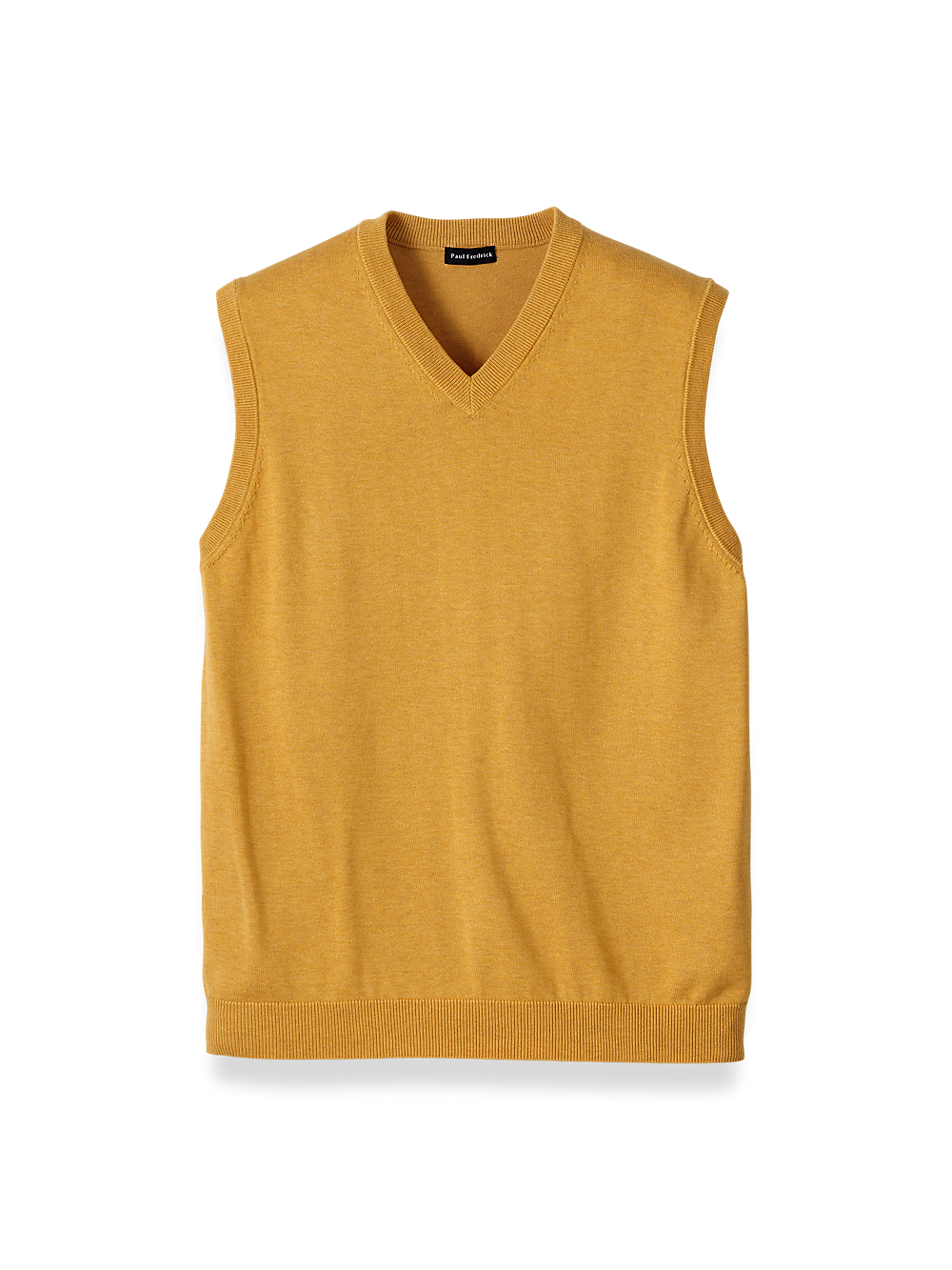 Product Image of Supima Cotton Vest-Mustard