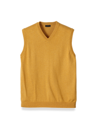 Supima Cotton Vest - Mustard