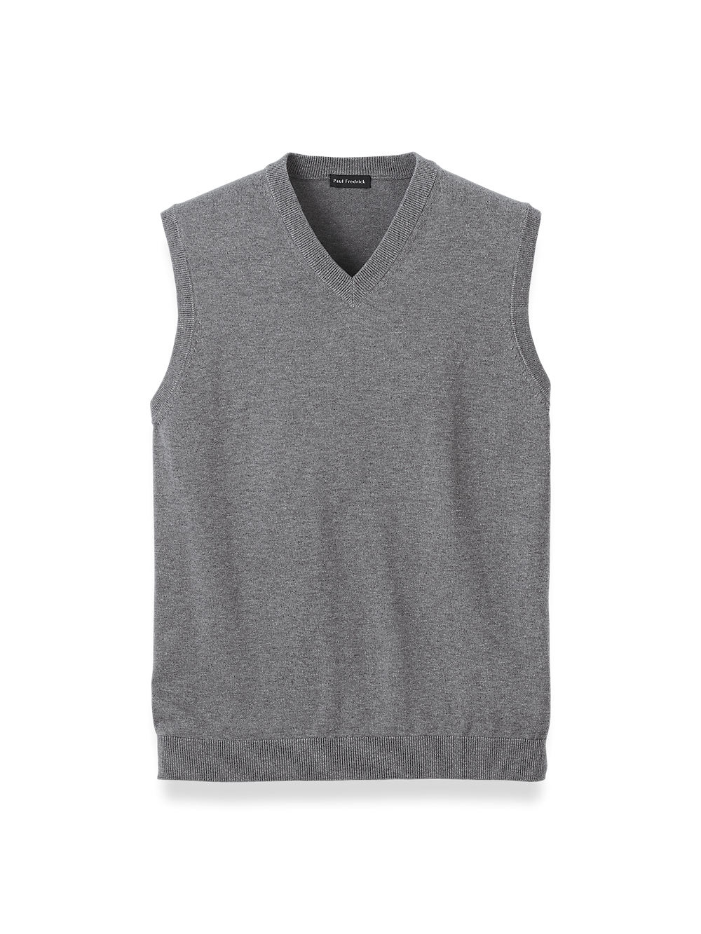 Product Image of Supima Cotton Vest-Medium Grey