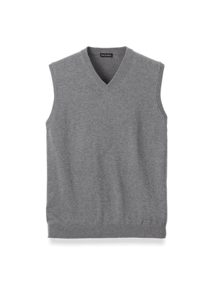 Supima Cotton Vest - Medium Grey