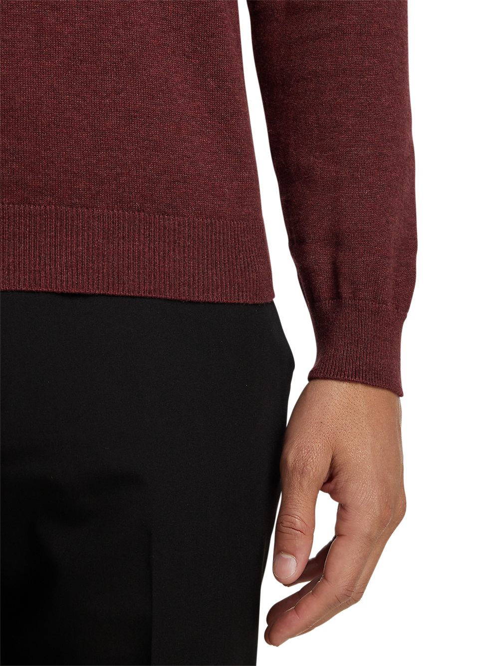 Alternate Image of Cotton Quarter Zip Mock Neck Sweater-3