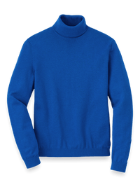 Supima Cotton Turtleneck - Blue