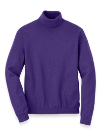 Supima Cotton Turtleneck - Purple