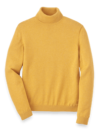 Supima Cotton Turtleneck - Mustard