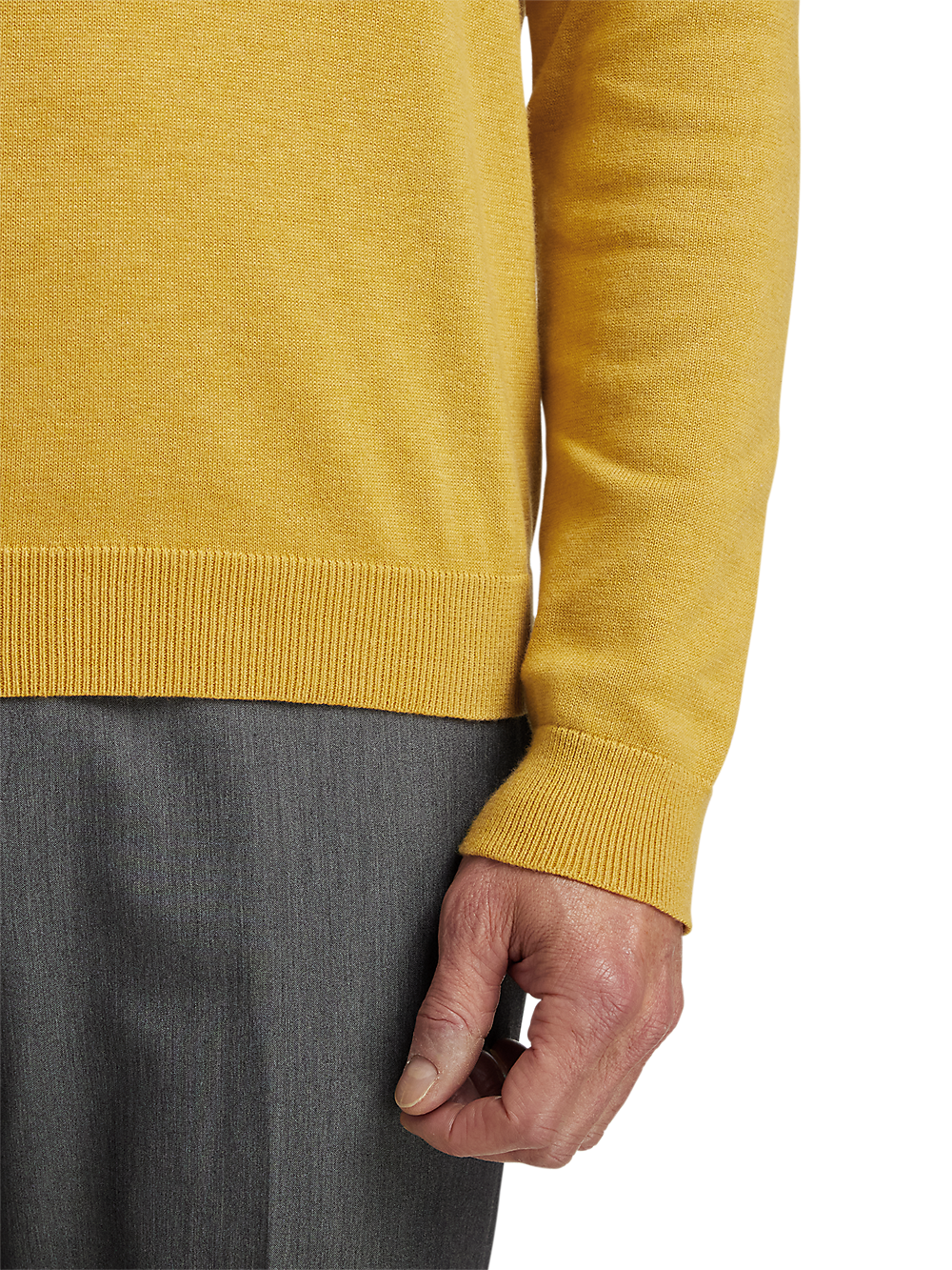 Alternate Image of Supima Cotton Quarter Zip Mock Neck Sweater-3