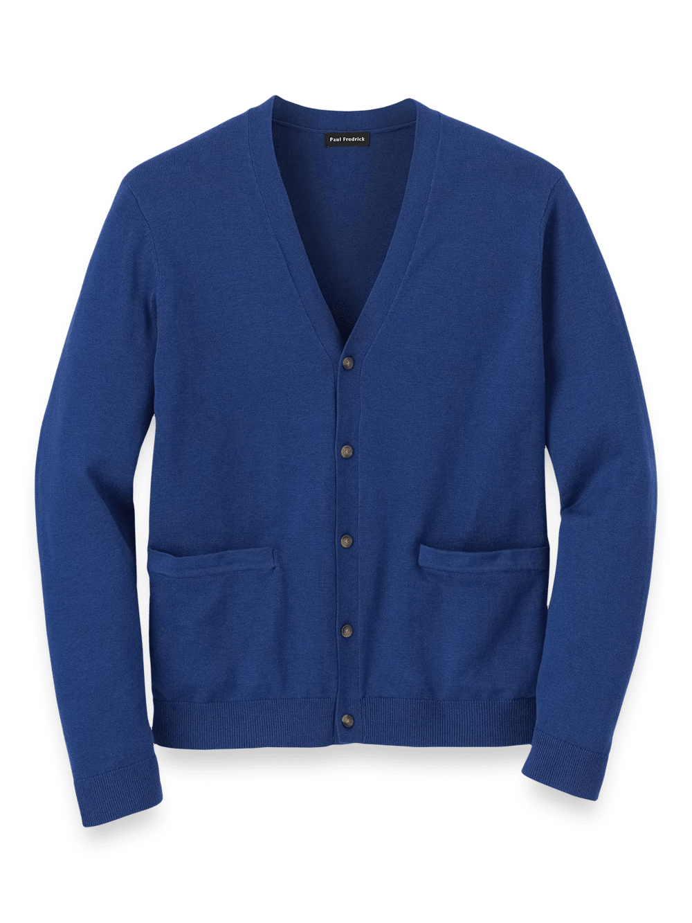 Product Image of Supima Cotton Button Front Cardigan-Dark Blue