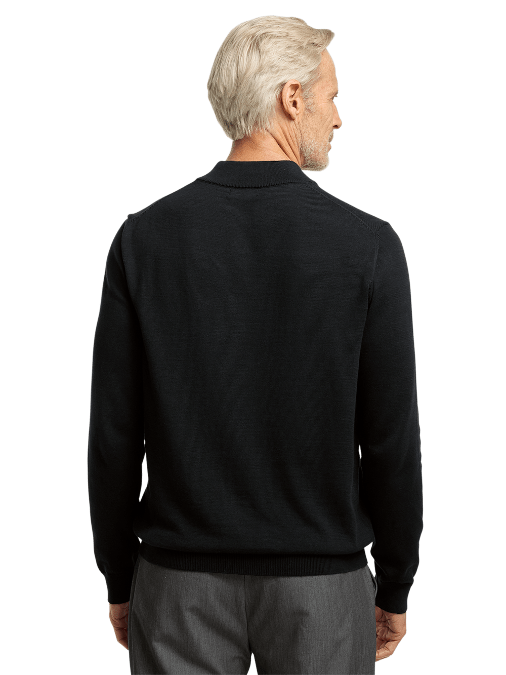 Alternate Image of Supima Cotton Four Button Mock Neck Sweater-4