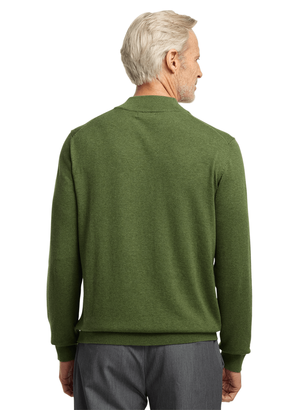 Alternate Image of Supima Cotton Four Button Mock Neck Sweater-4