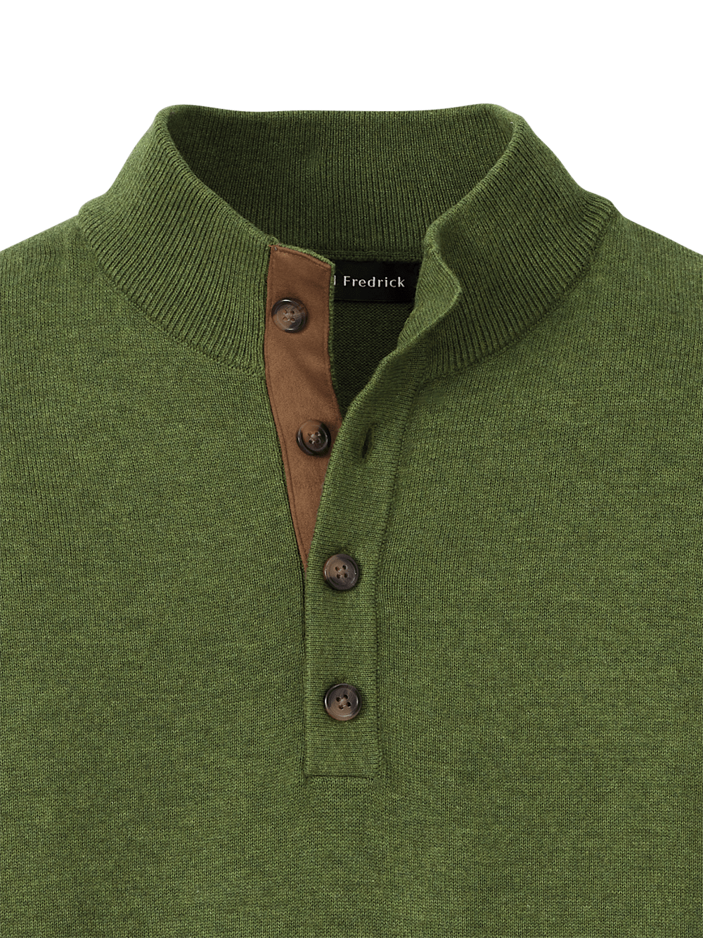 Alternate Image of Supima Cotton Four Button Mock Neck Sweater-5