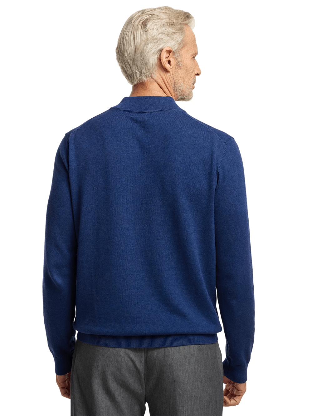 Alternate Image of Supima Cotton Four Button Mock Neck Sweater-4