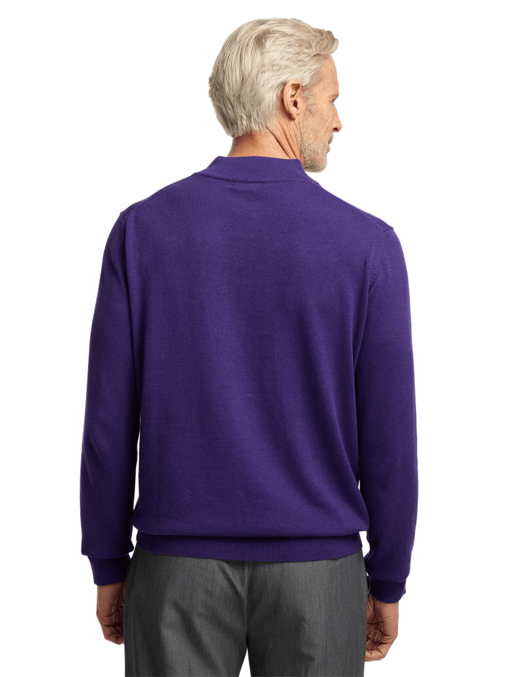 Alternate Image of Supima Cotton Four Button Mock Neck Sweater-4