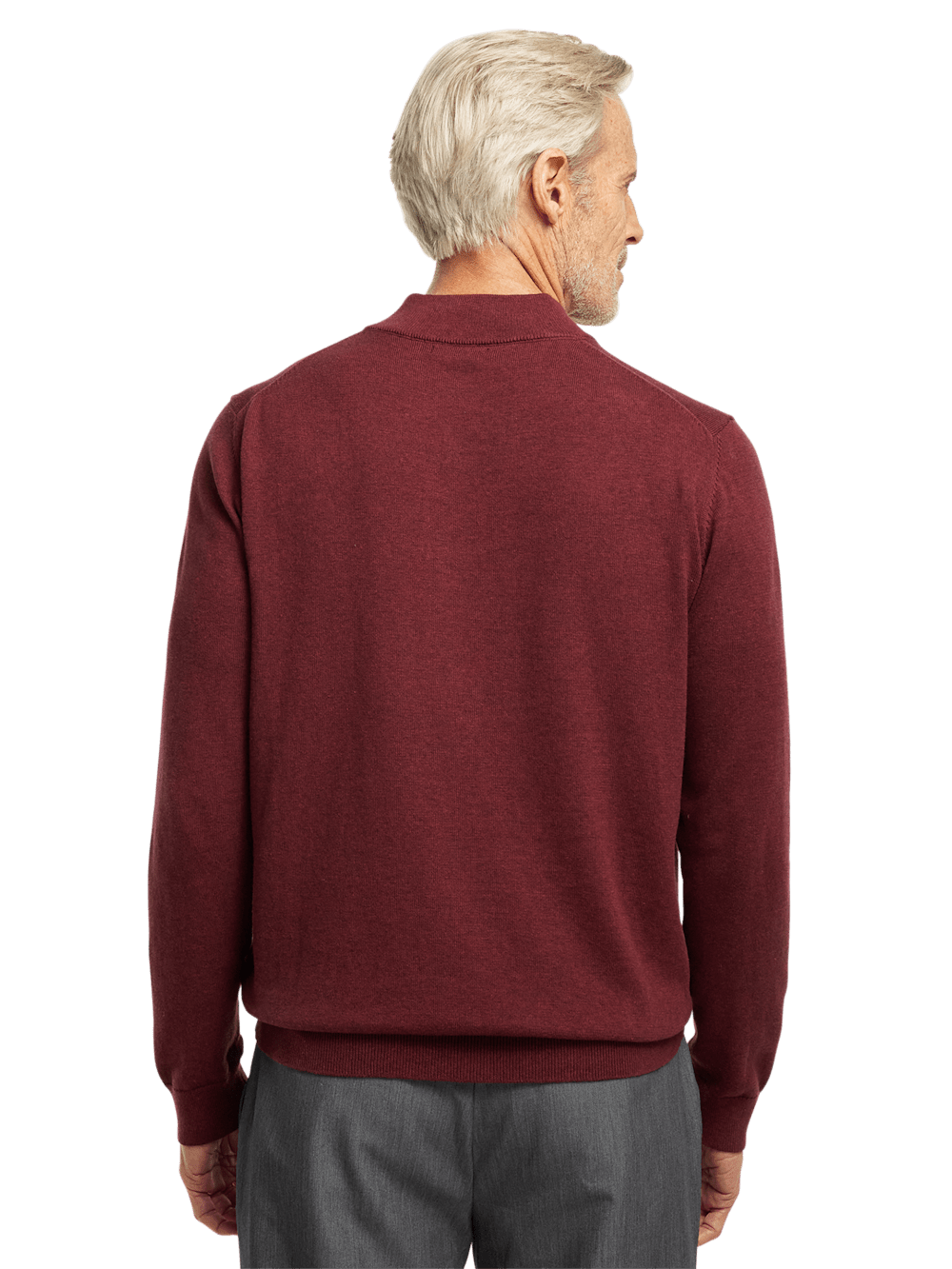 Alternate Image of Supima Cotton Four Button Mock Neck Sweater-4