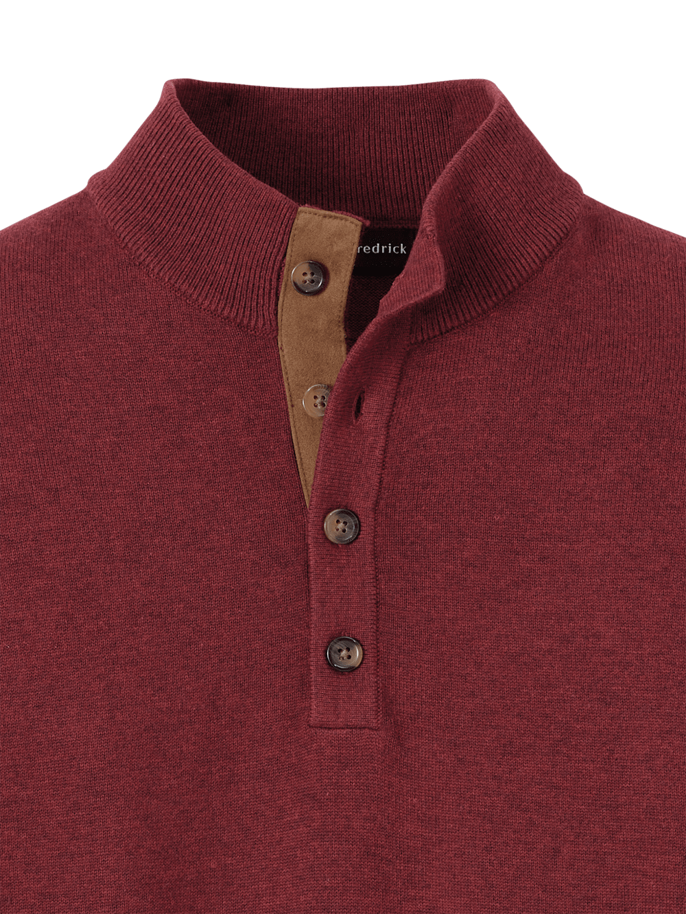 Alternate Image of Supima Cotton Four Button Mock Neck Sweater-5