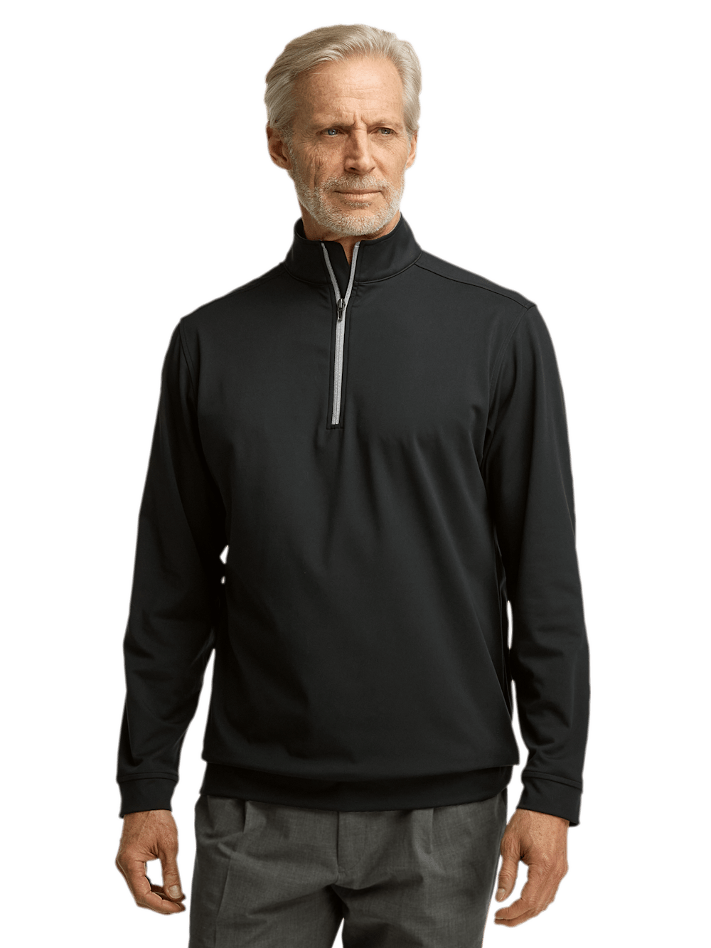 Alternate Image of Performance Blend Quarter Zip Mock Neck-1