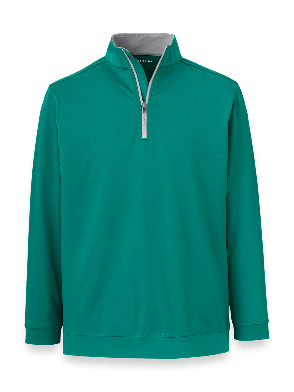 Product Image of Performance Blend Quarter Zip Mock Neck-Green