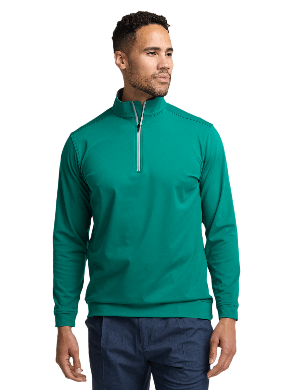 Alternate Image of Performance Blend Quarter Zip Mock Neck-1