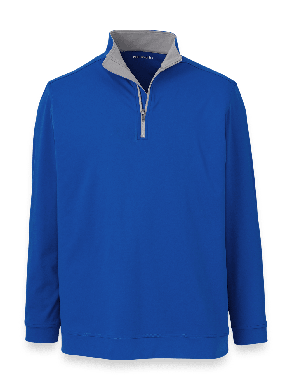 Product Image of Performance Blend Quarter Zip Mock Neck-Cobalt