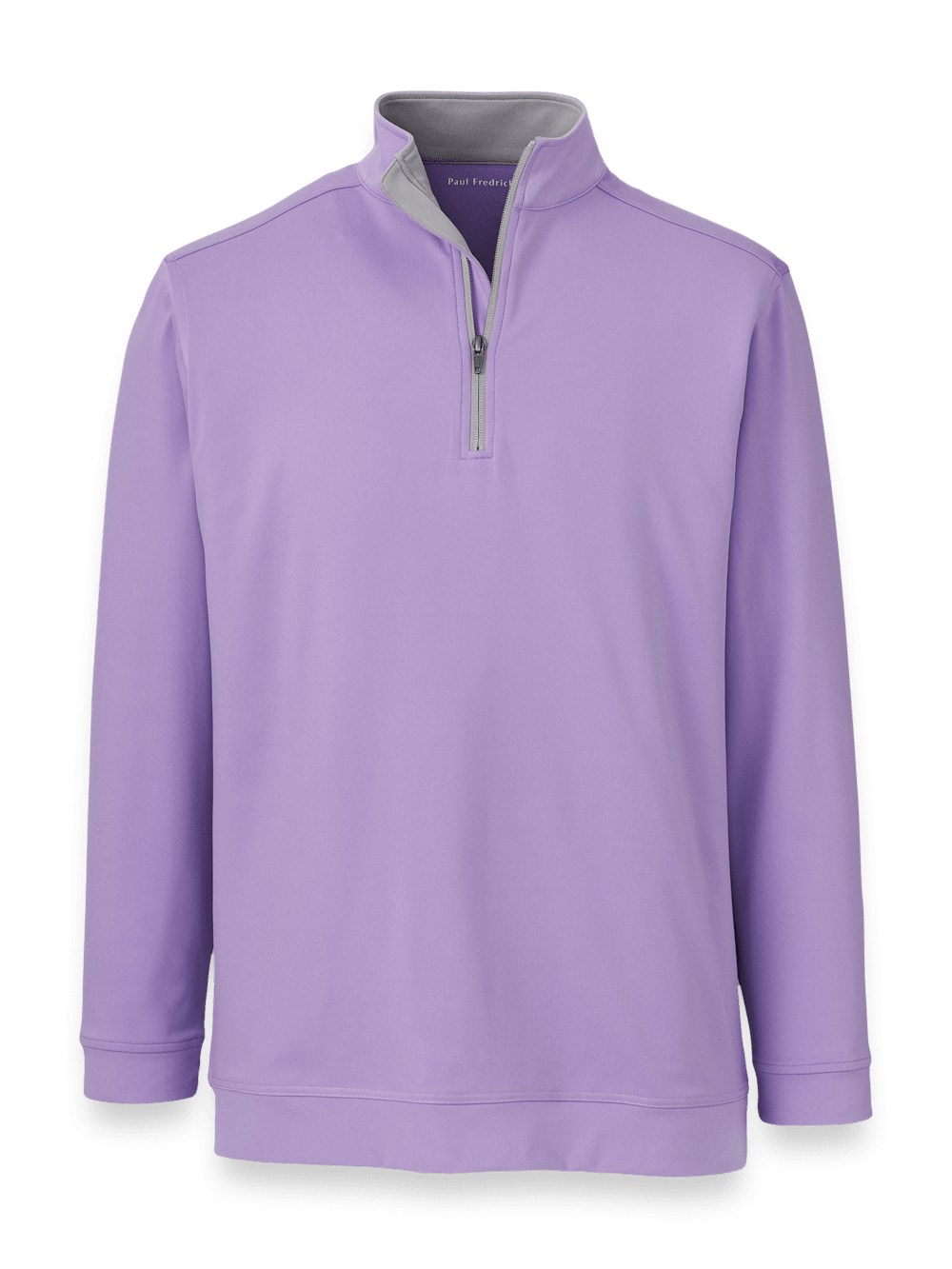 Product Image of Performance Blend Quarter Zip Mock Neck-Purple