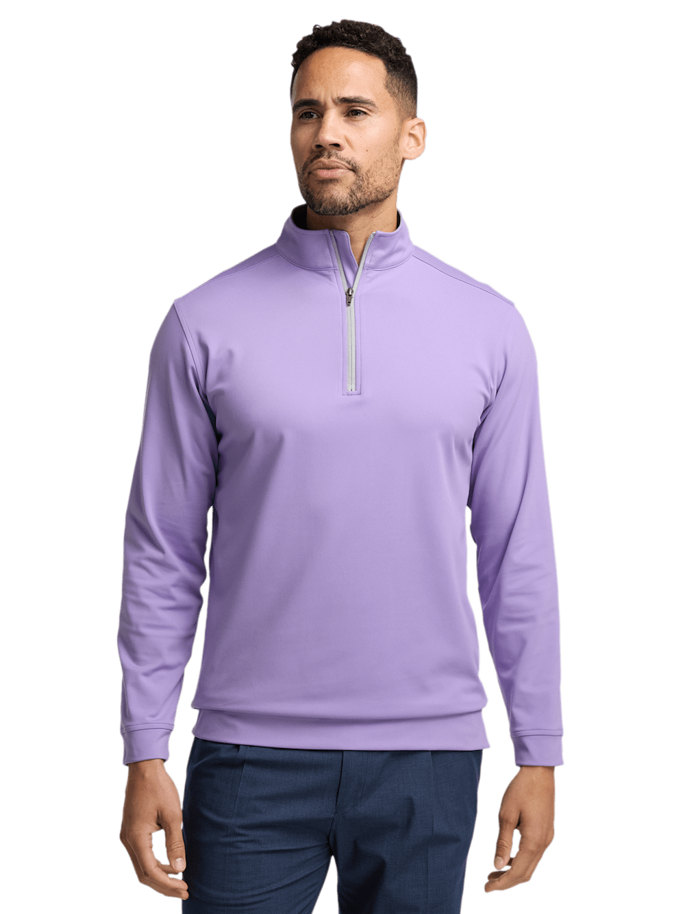 Alternate Image of Performance Blend Quarter Zip Mock Neck-1