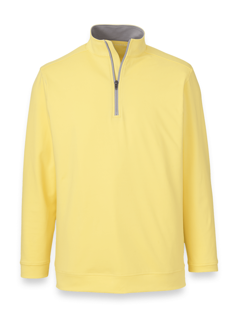 Product Image of Performance Blend Quarter Zip Mock Neck-Yellow