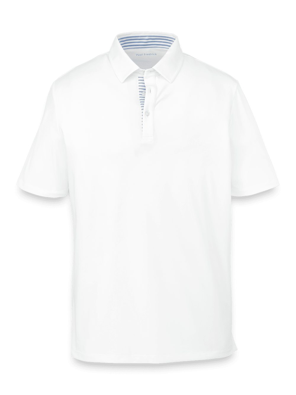 Product Image of Performance Blend Three Button Polo-White