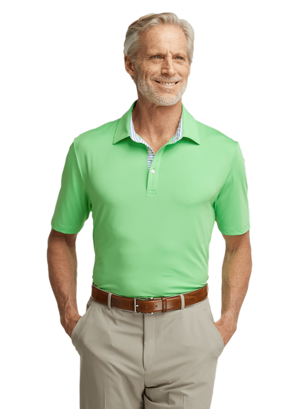 Alternate Image of Performance Blend Three Button Polo-4