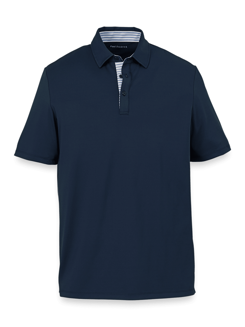 Product Image of Performance Blend Three Button Polo-Navy