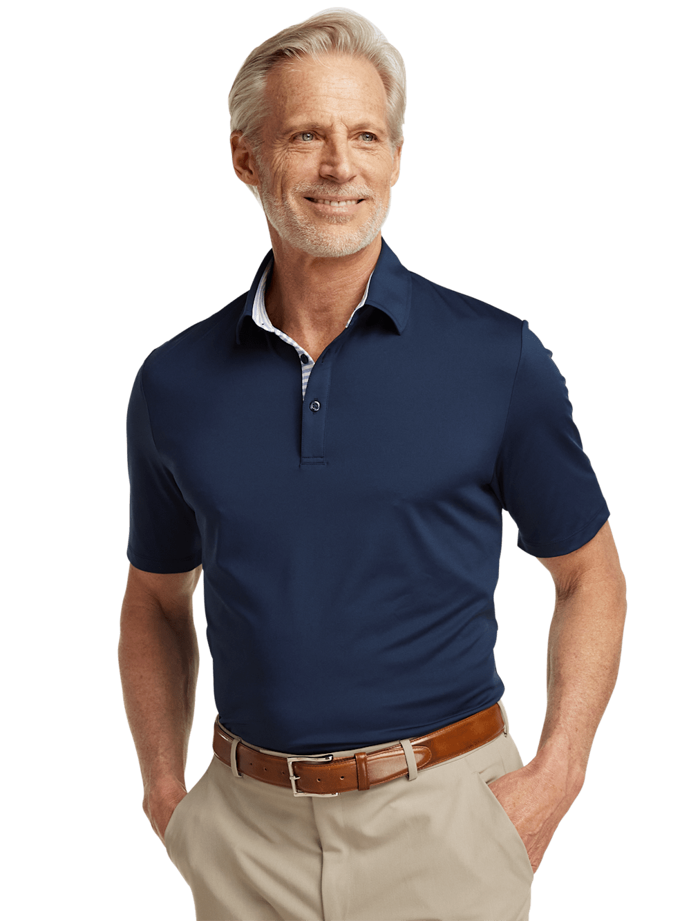 Alternate Image of Performance Blend Three Button Polo-4