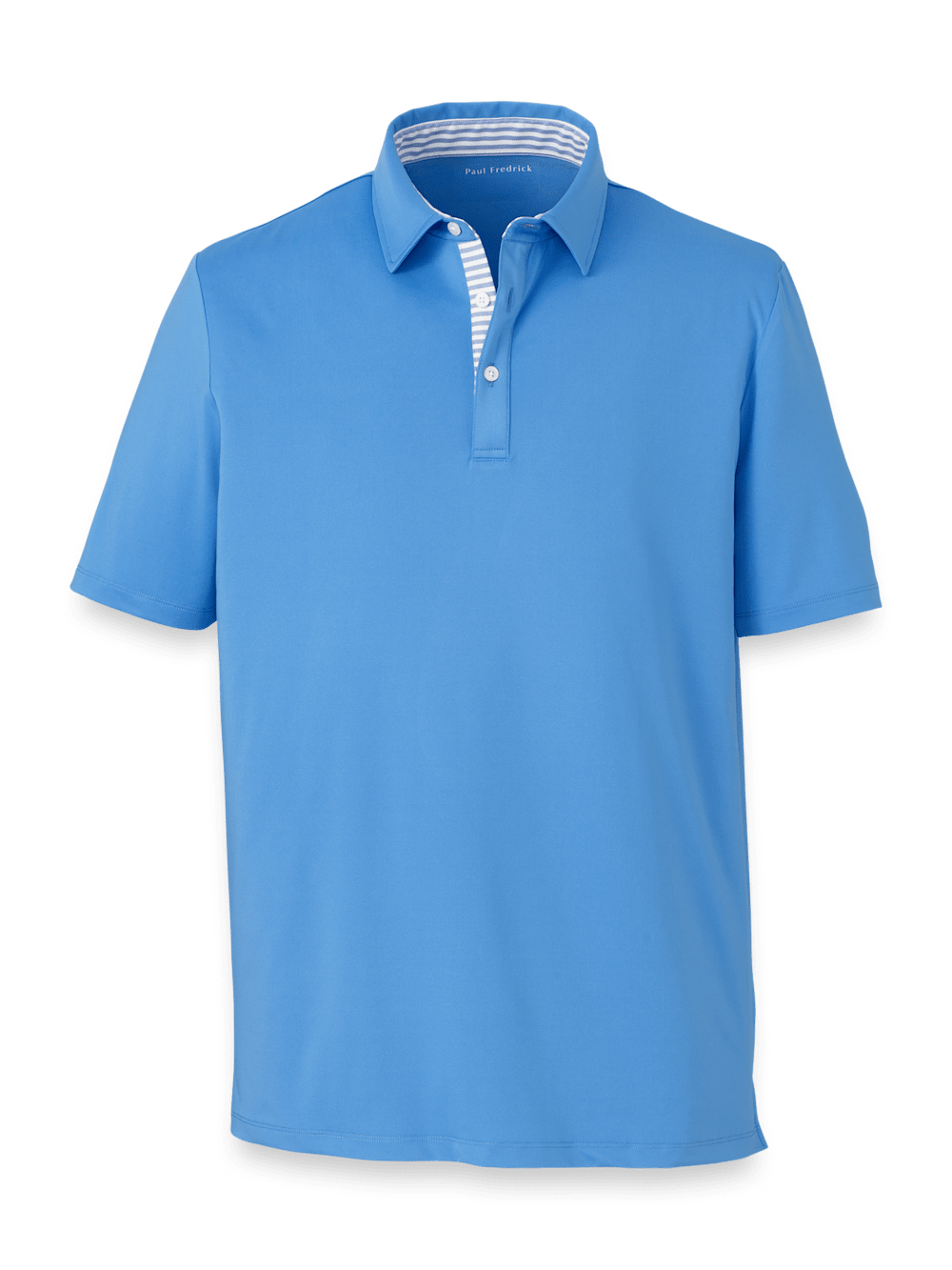 Product Image of Performance Blend Three Button Polo-Blue