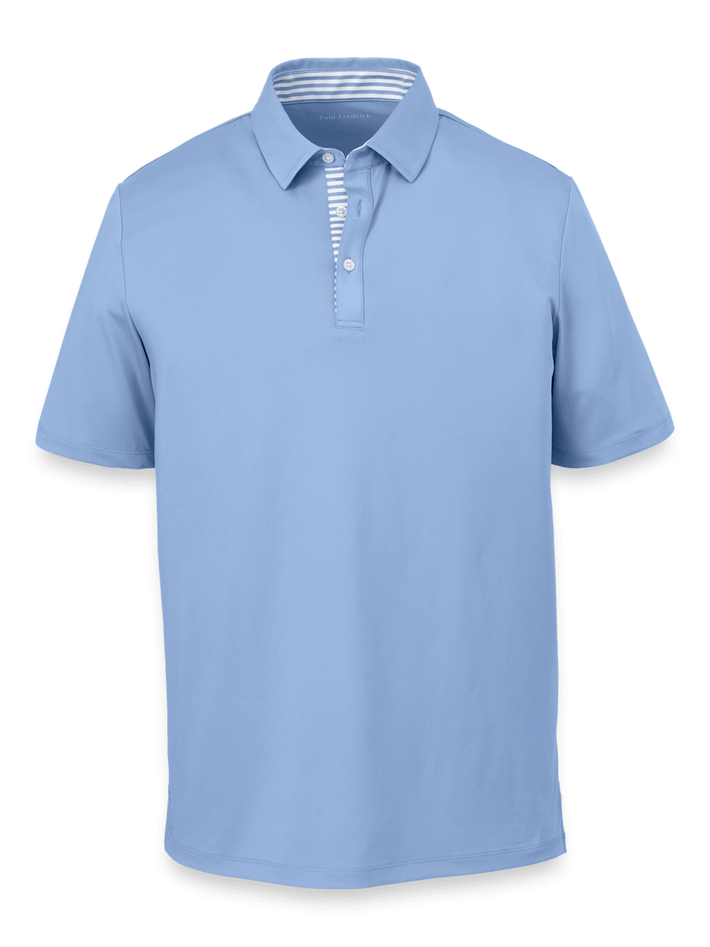 Product Image of Performance Blend Three Button Polo-Light Blue