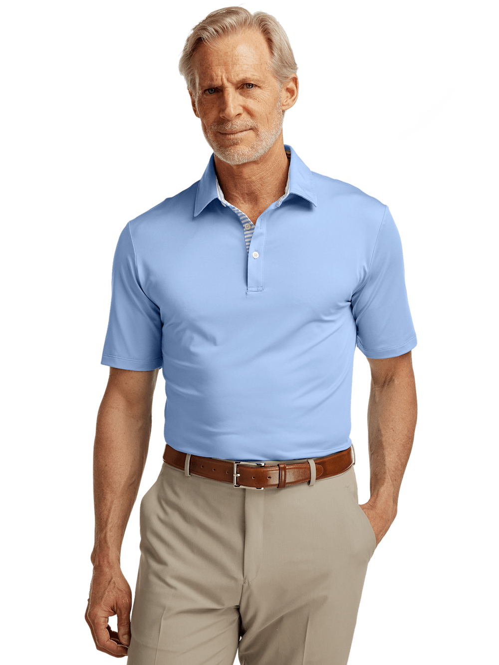 Alternate Image of Performance Blend Three Button Polo-4