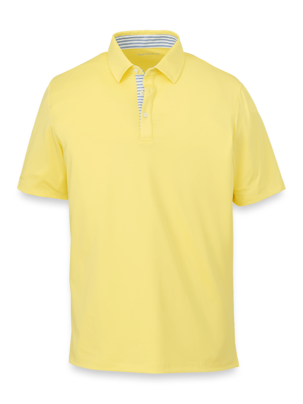 Product Image of Performance Blend Three Button Polo-Light Yellow