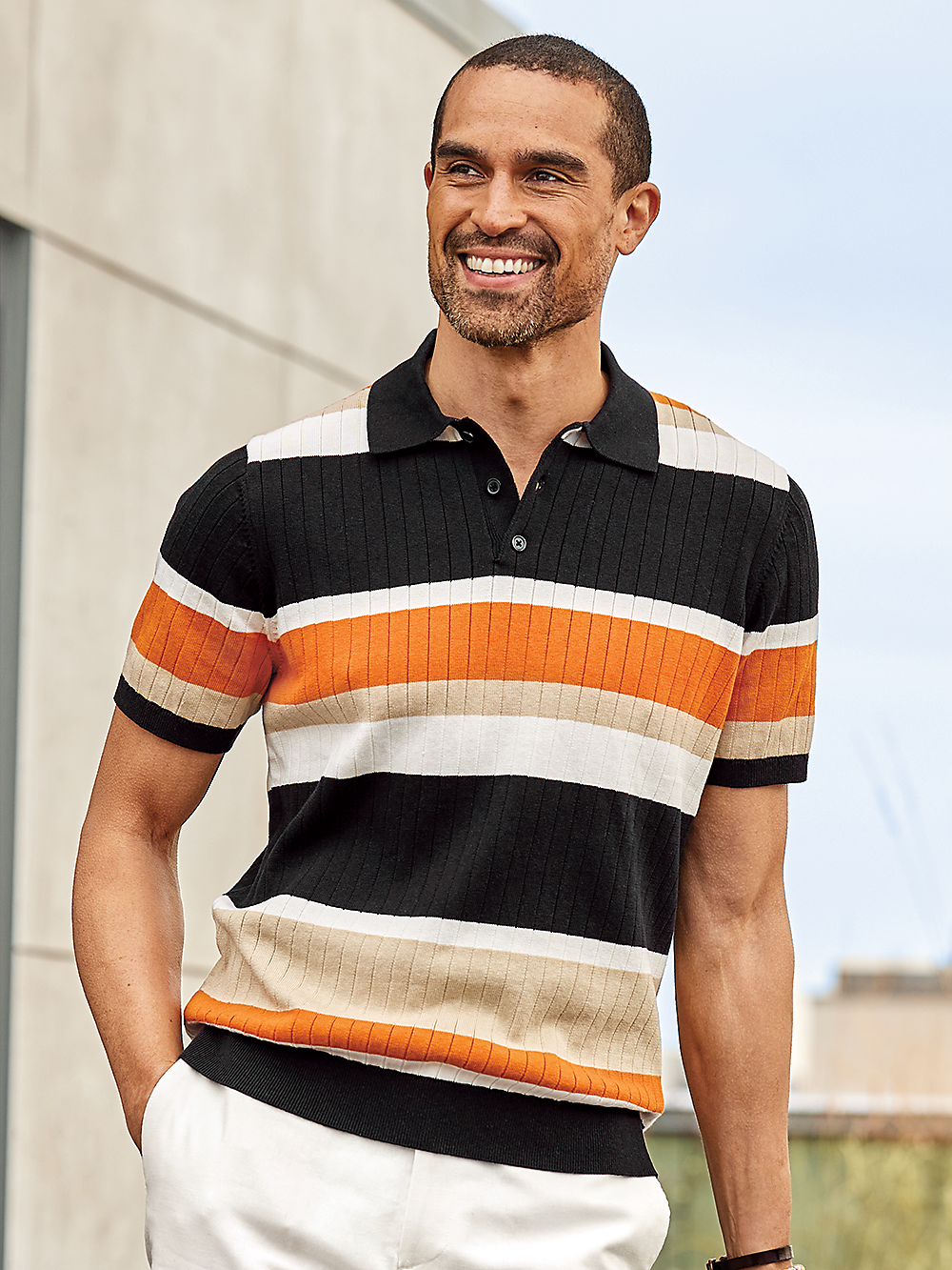 Alternate Image of Cotton Three Button Polo-1