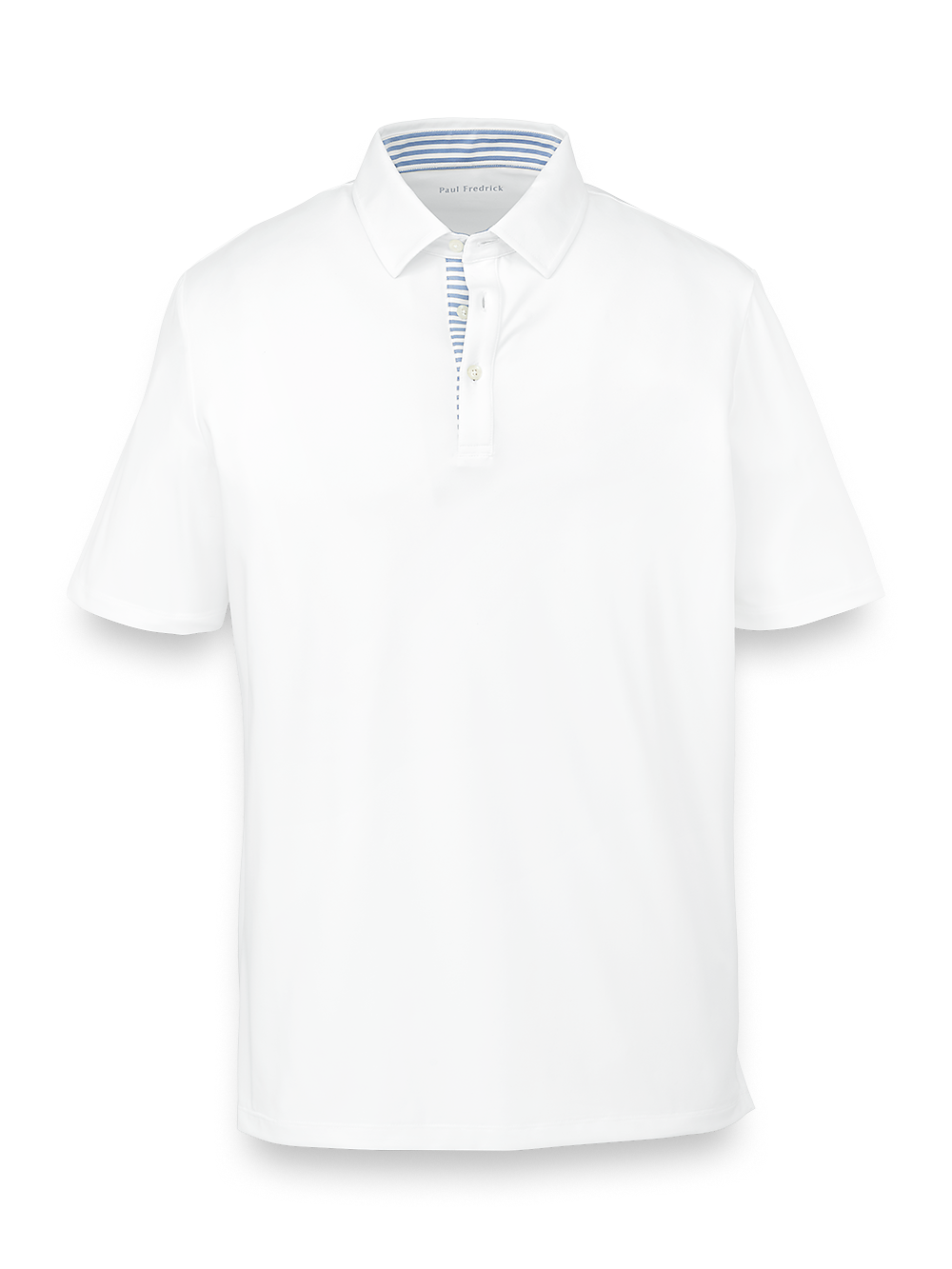 Product Image of Performance Blend Three Button Polo-White