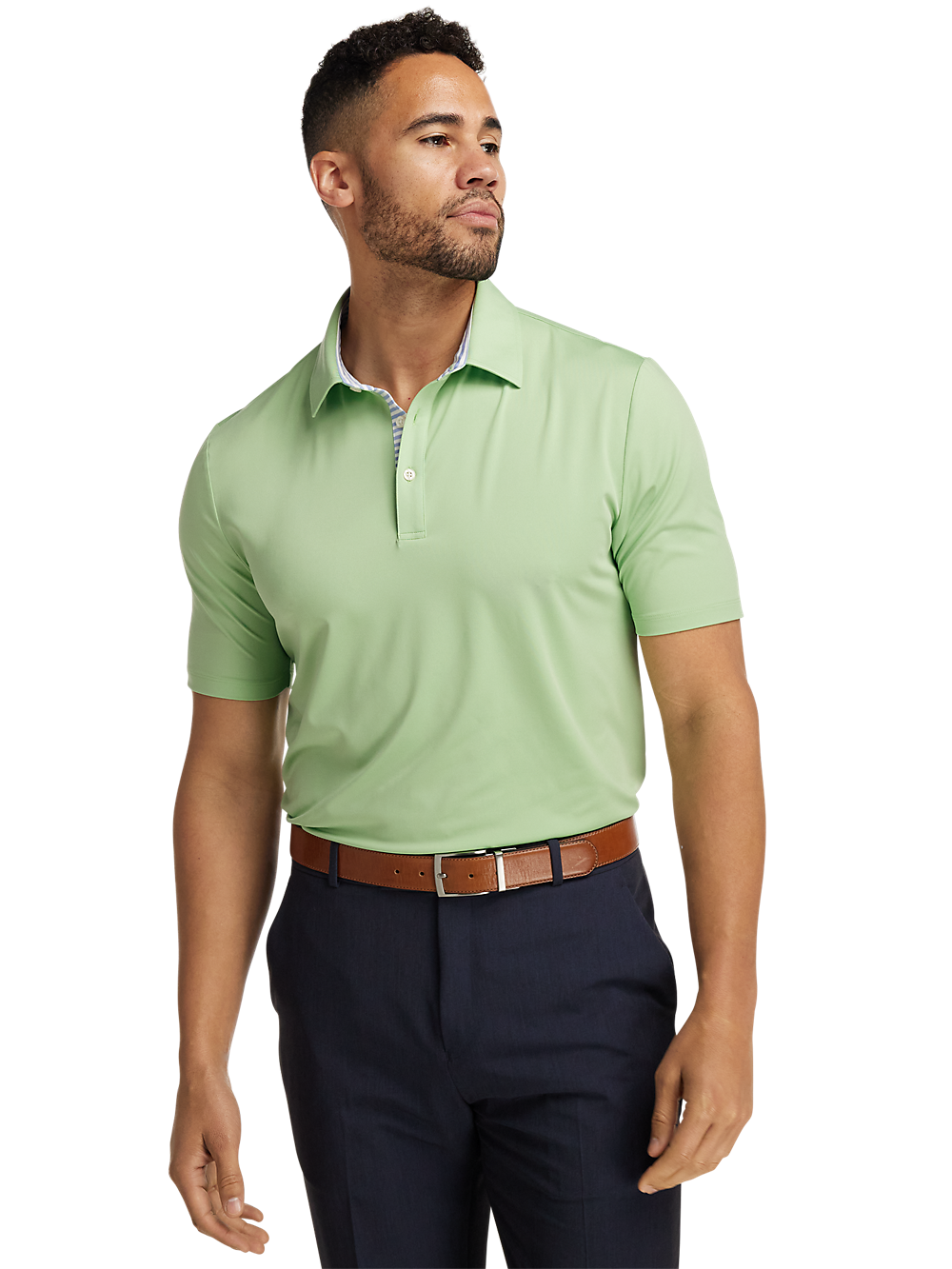 Alternate Image of Performance Blend Three Button Polo-4