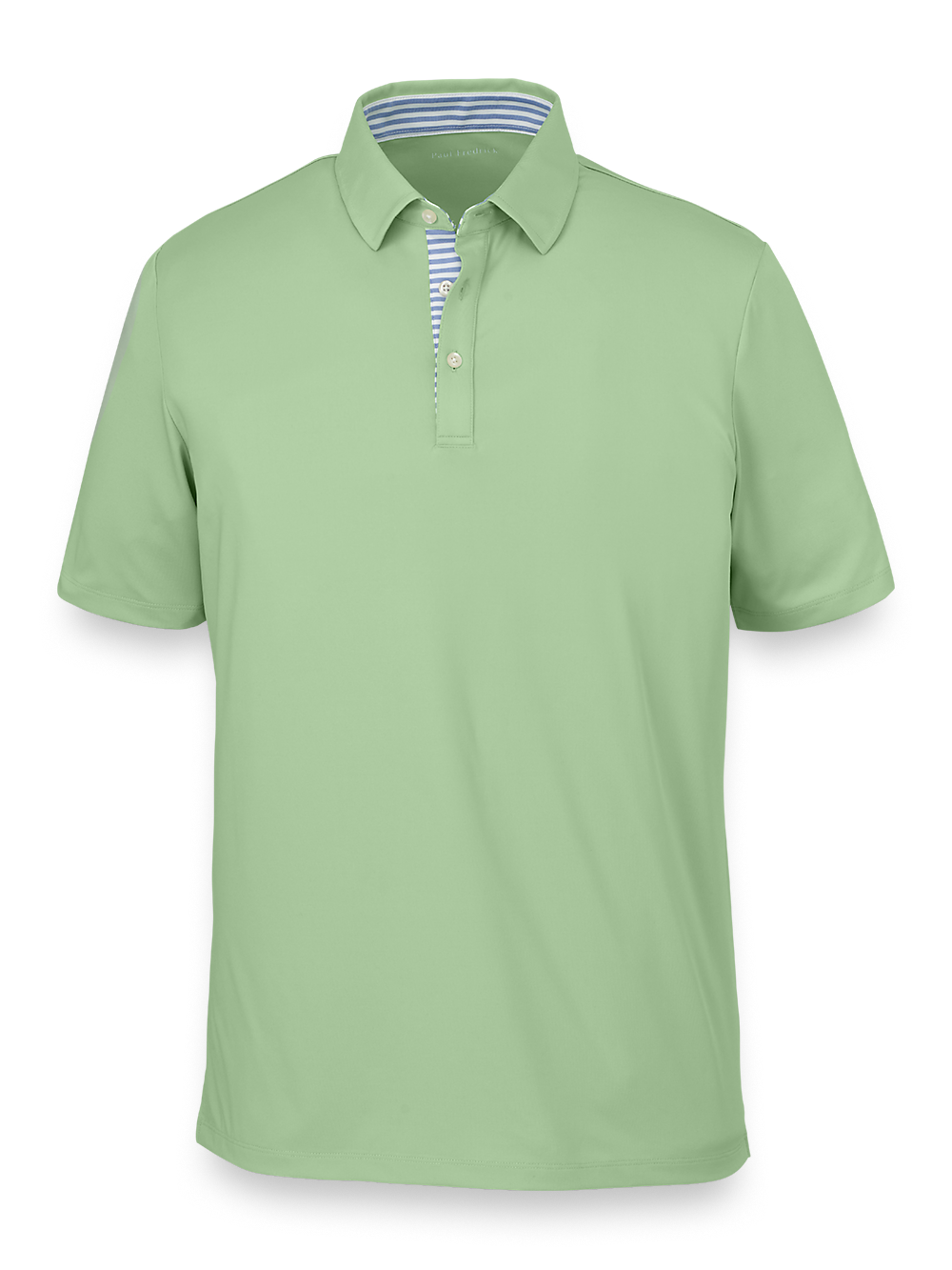 Product Image of Performance Blend Three Button Polo-Light Green