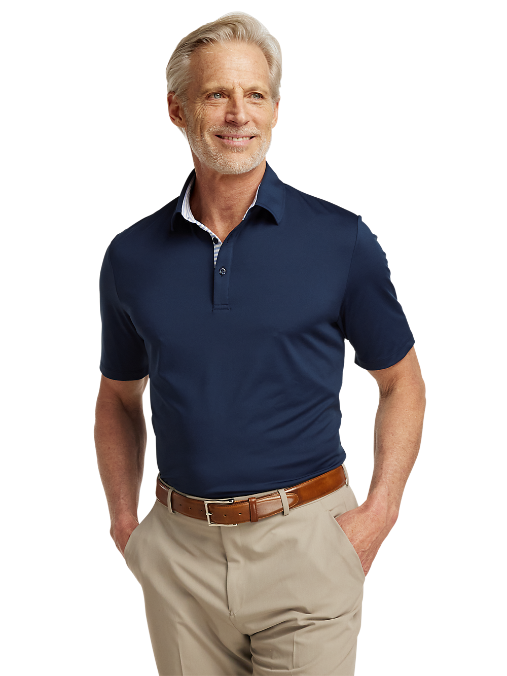 Alternate Image of Performance Blend Three Button Polo-4