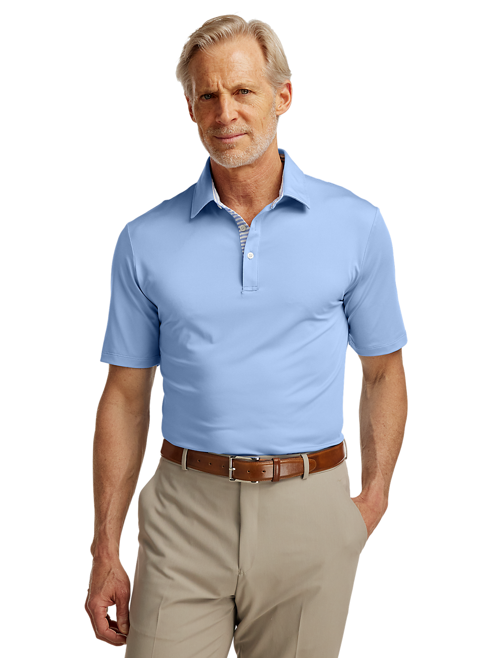 Alternate Image of Performance Blend Three Button Polo-4