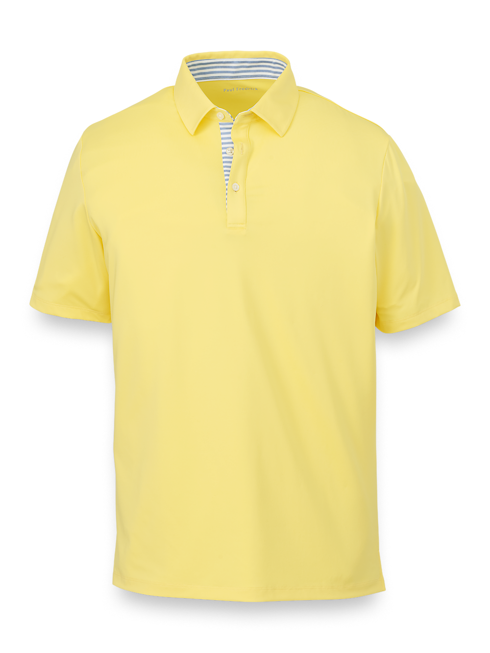 Product Image of Performance Blend Three Button Polo-Light Yellow