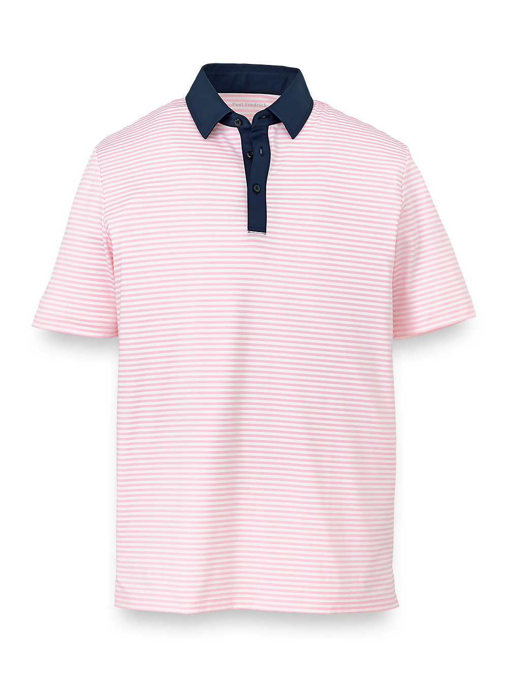 Product Image of Performance Blend Three Button Polo-Pink