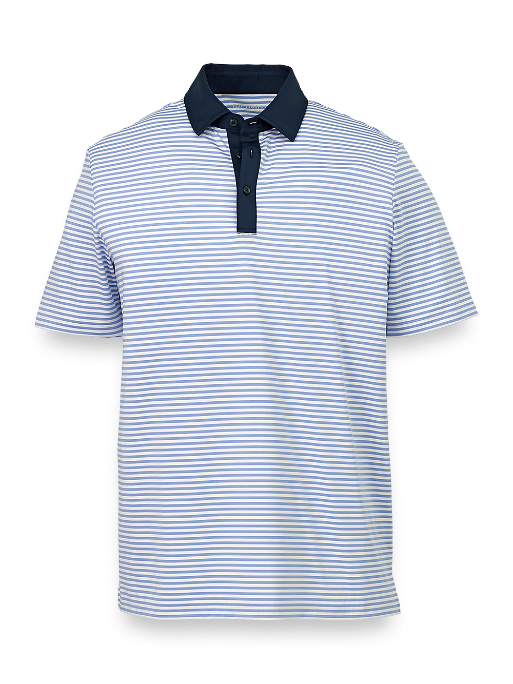 Product Image of Performance Blend Three Button Polo-Sky Blue