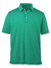 Performance Blend Three Button Polo - Green