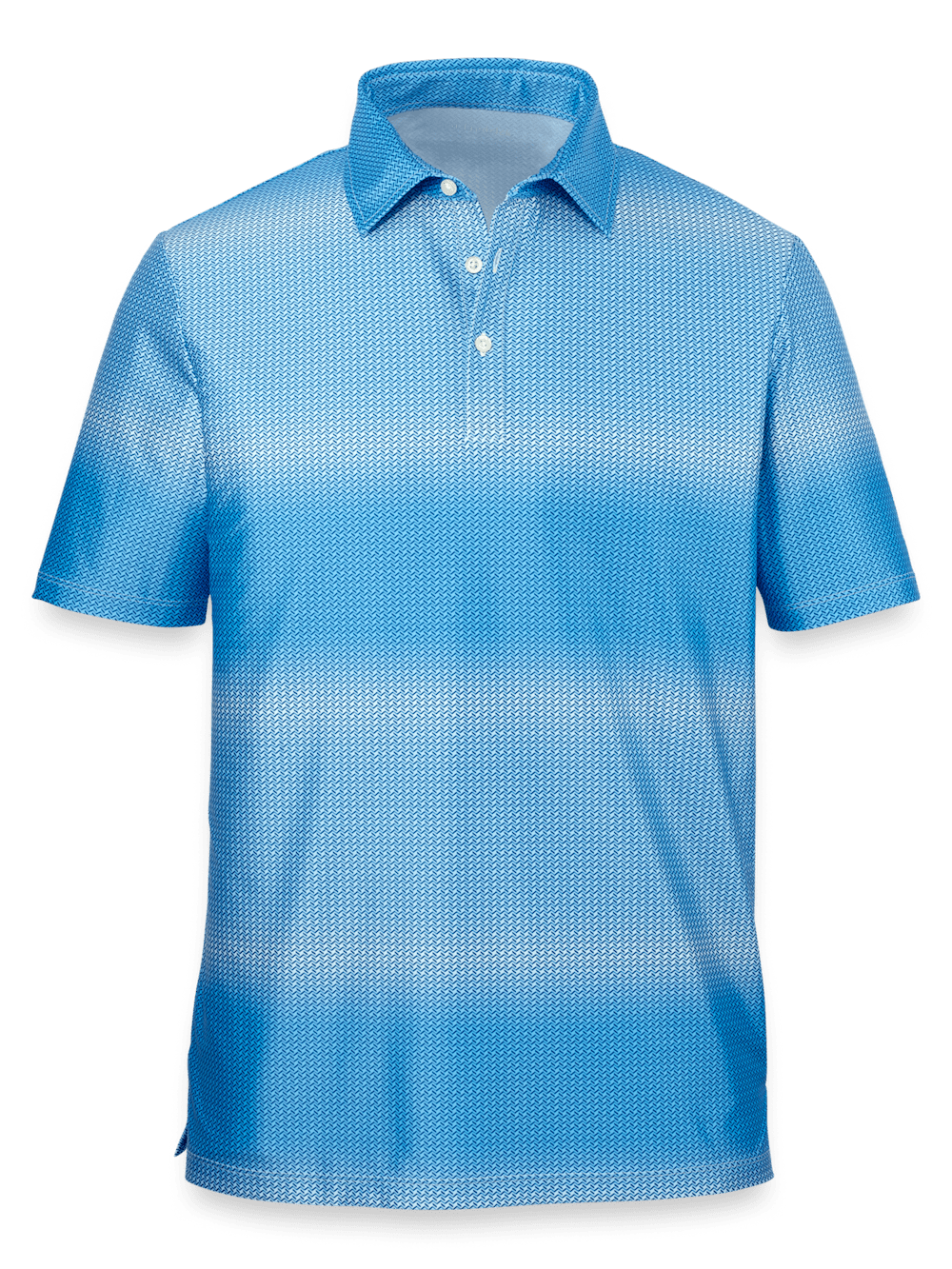 Product Image of Performance Blend Three Button Polo-Blue