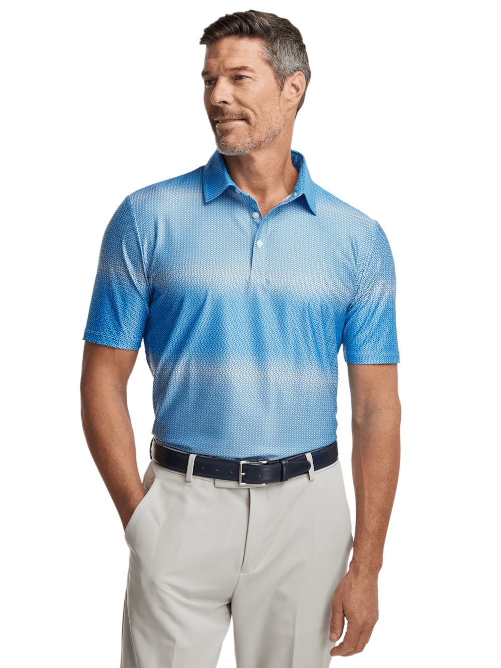 Alternate Image of Performance Blend Three Button Polo-4