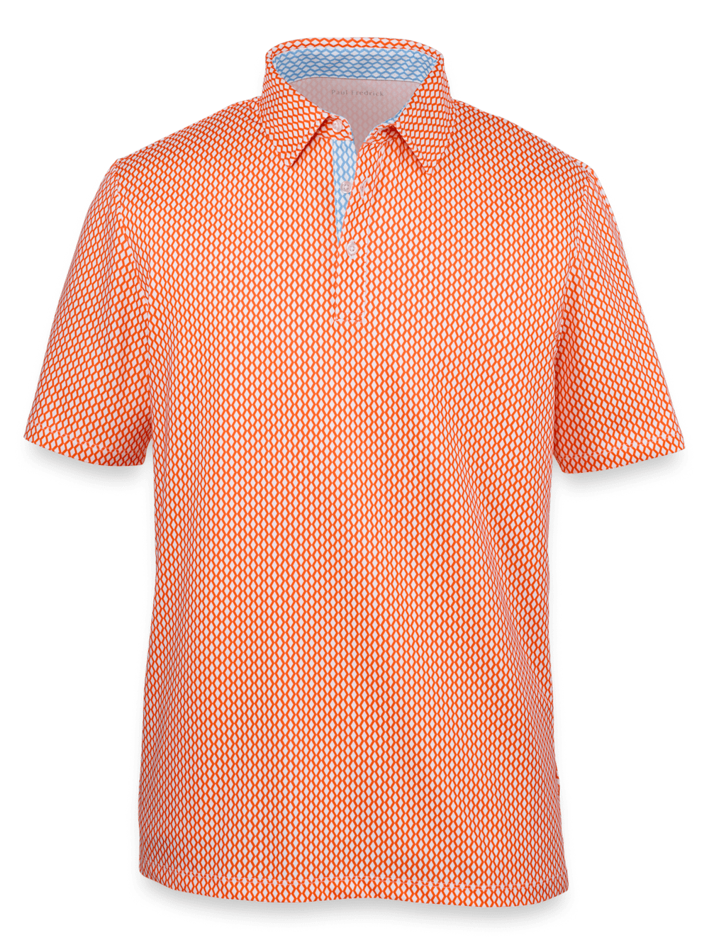 Product Image of Performance Blend Three Button Polo-Orange