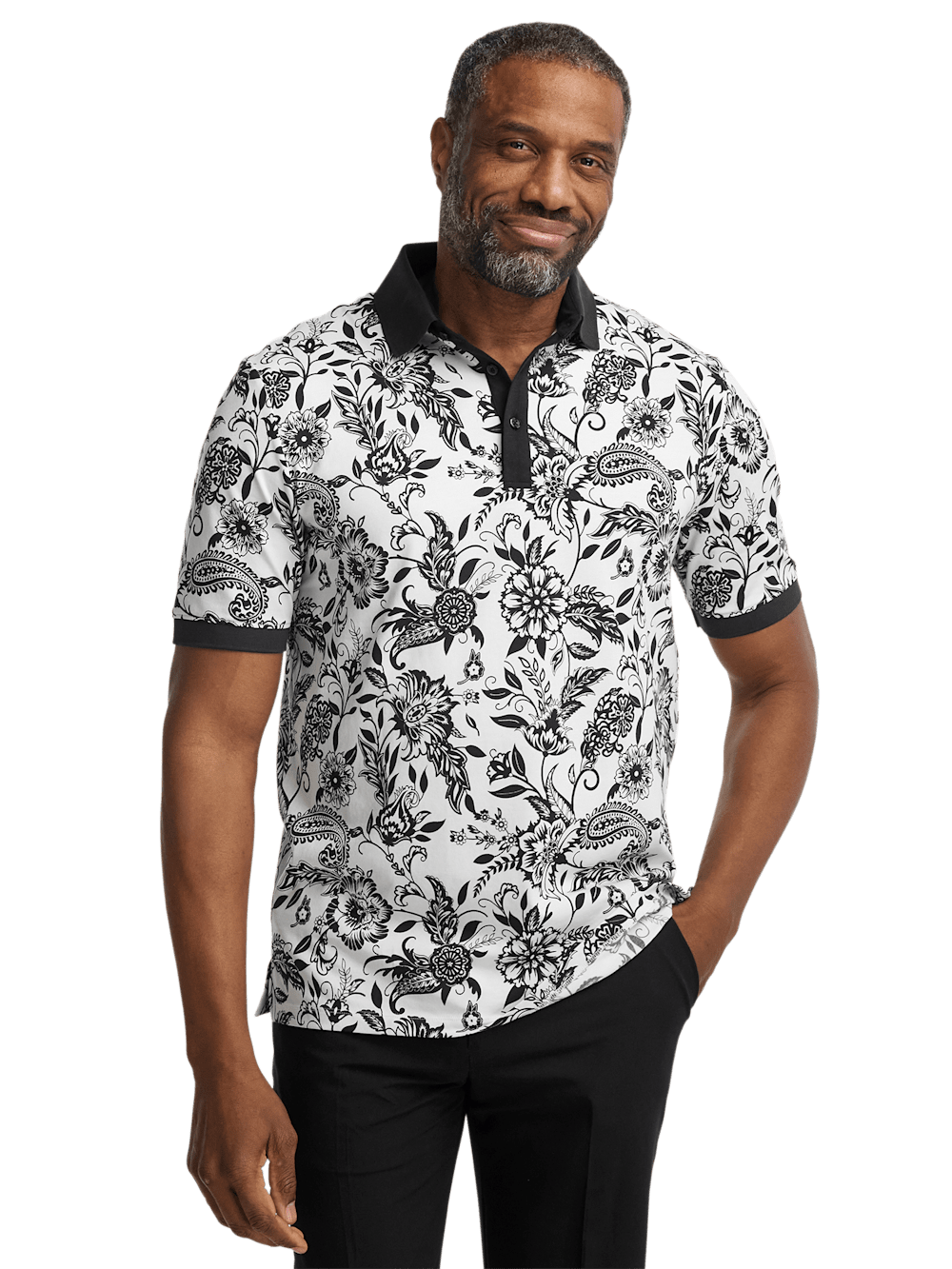 Alternate Image of Cotton Blend Three Button Polo-1