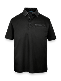 Mercerized Cotton Polo - Black